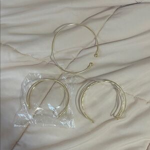 Gold Tone Bangle Set